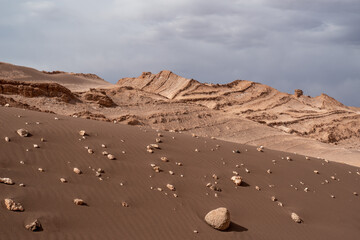Valle de la Luna in Atacama desert, Chile