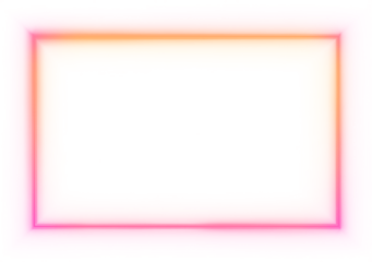 Gradient red square, rectangle frame featuring electric illumination and futuristic pink borders. LED box line creates sharp geometry with controlled light in PNG. One neon highlight adds visual focus
