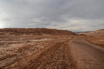 Valle de la Luna in Atacama desert, Chile