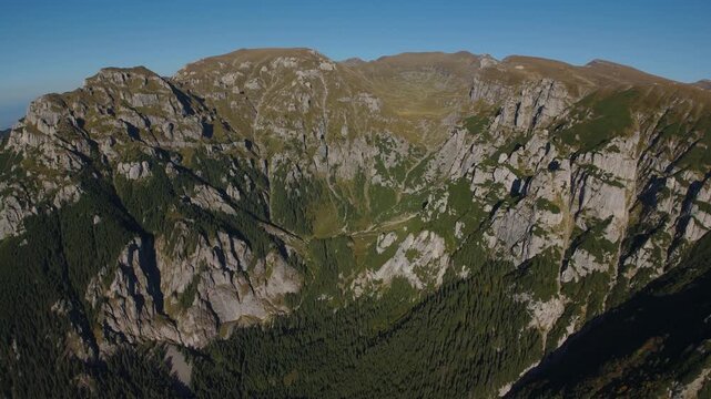 Aerial Slow Forward Flight Through Center of Gaura Glacial Valley Towards Omu Peak Part 1 of 6
