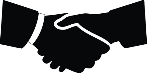 Professional business associates shaking hands in agreement after successful deal completion