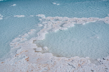 Hidden lagoon Baltinache , Lagunas escondidas Baltinache in Atacama Desert, Chile