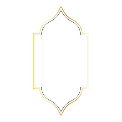 Arabic Ornate Arch Border with Ramadan Mubarak 2026
