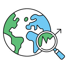 Geospatial Analytics Vector Icon Geographic Data Insight Visualization