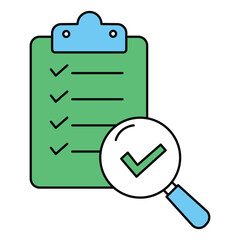 Data Report Analytics and Performance Evaluation Icon