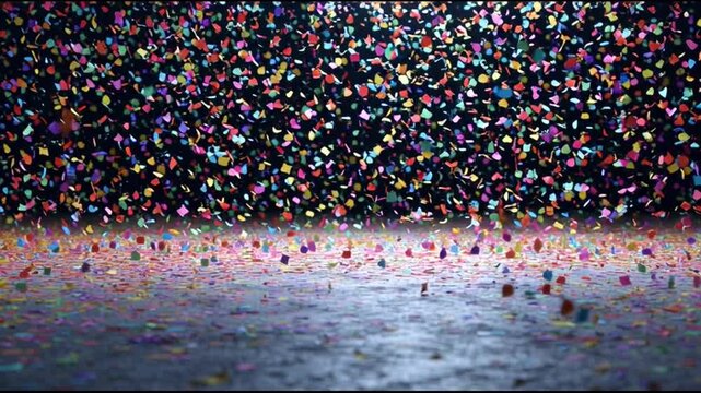 Carnival Confetti Falling Spotlight