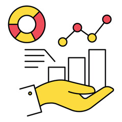 Performance Results Analysis Vector Icon Business Review