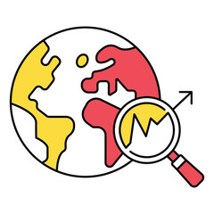Geospatial Analytics Vector Icon Spatial Data Tracking Analysis
