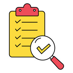 Financial Report Analysis and Statistics Vector Icon