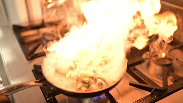 cooking in the kitchen cooking sauce cream