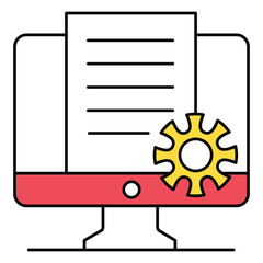 Vector Icon Representing Management Data Analysis Metrics
