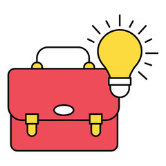 Smart Business Technology Management Vector Icon Design