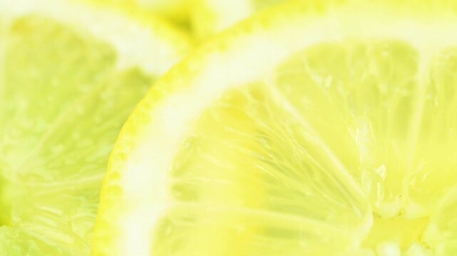  video of sliced ​​lemon slices