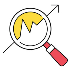 Vector Icon Representing Analytics Data Dashboard Metrics