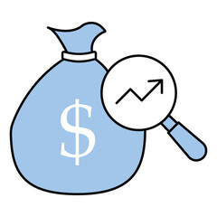 Economic Financial Analytics Vector Icon Data Insights