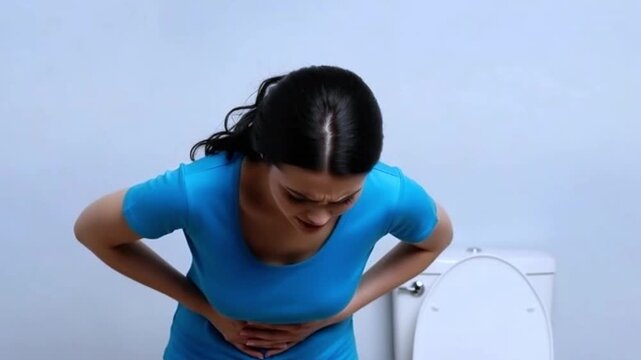 Severe menstrual cramps and irregular periods in women: hormonal imbalance, pcos, endometriosis causes. AI