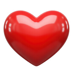 Bright red heart symbol
