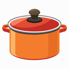 Saucepan isolated on white background. 