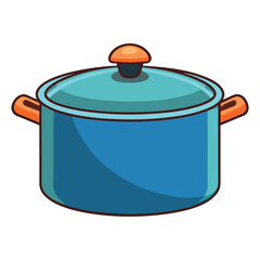 Saucepan isolated on white background. 