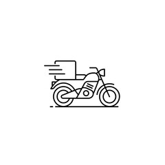 Fototapeta premium fast delivery motorcycle