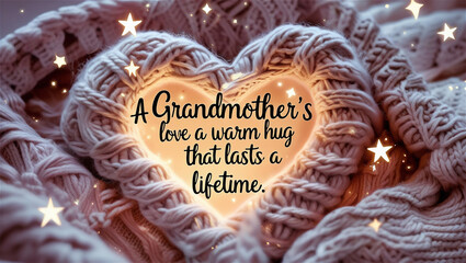 Warm hugs from grandmothers share love that lasts a lifetime and bring comfort and joy to families during cold days