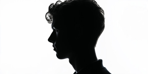 Profile View of a Man's Silhouette