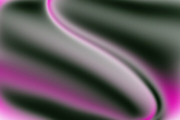 Obraz premium dark green and pink abstract wave background with smooth flowing stripes and glossy texture creating a modern stylish digital design surface