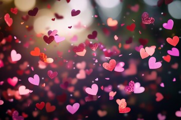 A dreamy collection of vibrant hearts in motion. Perfect for expressing affection and love.