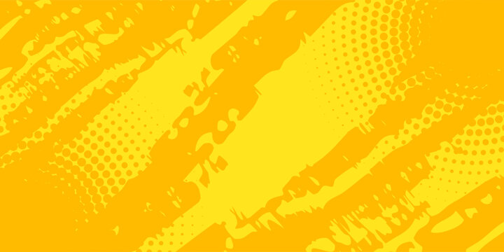 Modern Retro comic yellow background raster gradient halftone  stock vector mode
