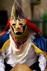 Pantalla is the traditional carnival mask from Xinzo de Limia, Ourense Province. Galicia, Spain.