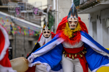 Traditional Pantalla mask of Xinzo de Limia. The Concept of popular culture.