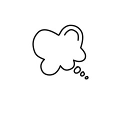 simple hand drawn speech bubbles for communication