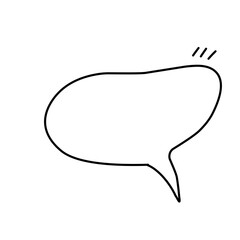 simple hand drawn speech bubbles for communication
