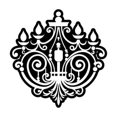 Glyph Style Chandelier Logos