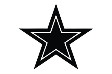 Obraz premium star icon silhouette vector