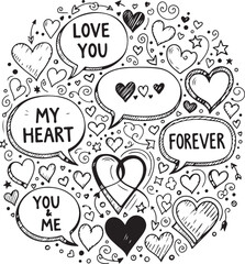 Collection of valentine's day icons