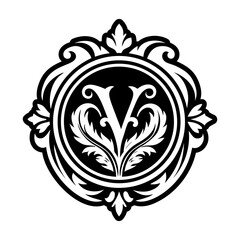 Fototapeta premium Glyph Style Victorian Icon