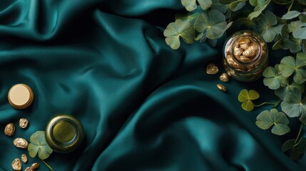 Top View St Patrick&rsquo;s Day Decoration Flat Lay