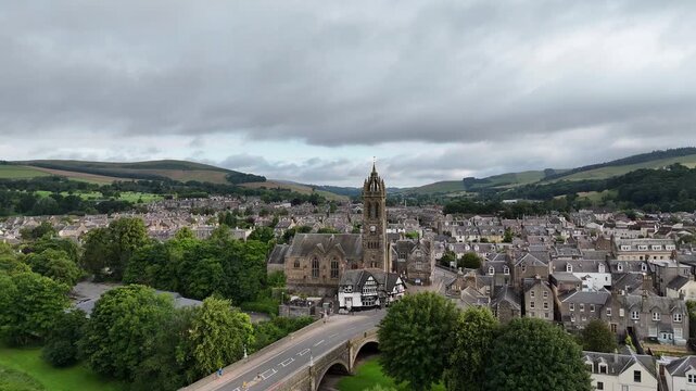 View Of Peebles, The Scottish Borders, Scotland