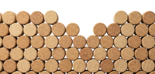 Stacked Wine Corks Background Texture - Natural Material