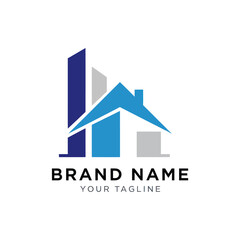 Modern House Logo Design Template.