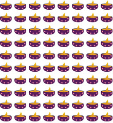 seamless pattern of diyas