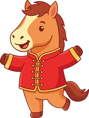 Chinese new Year 2026 cute horse