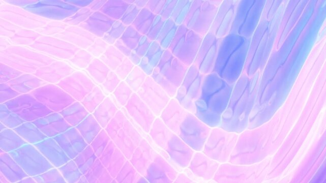 Soft pastel waves of pink and lavender light blending into a fluid, dreamy abstract pattern with gentle illumination