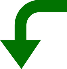 Road Arrow Flat Style Vector Icon Traffic Direction Symbol and Navigation Outline Graphic Group Featuring Turn, Curve and Wayfinding Arrow Signs