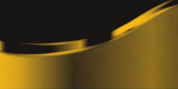 Abstract vector torn halftone fluid wavy rhombus frame. Scratched dotted pop art dynamic frame.