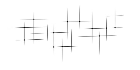 Science technology futuristic concept abstract background. Technology abstract white digital background of connected dot with black stock lines. abstract architectural construction.