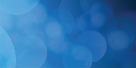 Blue Abstract Bokeh Background With Soft Light Circles For Abstract Design And Tech Projects