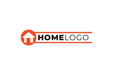 Obraz premium Minimal Home Logo Design for Real Estate, Property, Housing and Residential Brand Identity