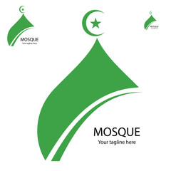 Mosque Logo Template Design Vector Emblem Concept Design